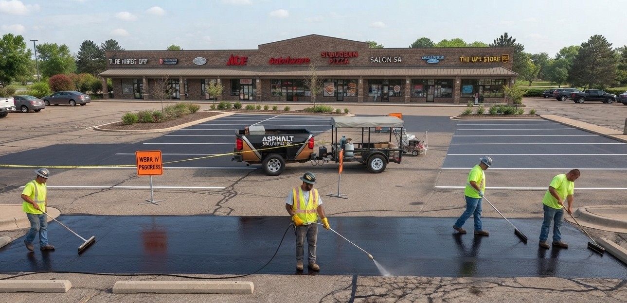 Protect, Organize and Beautify a Property with Parking Lot Sealing and Striping