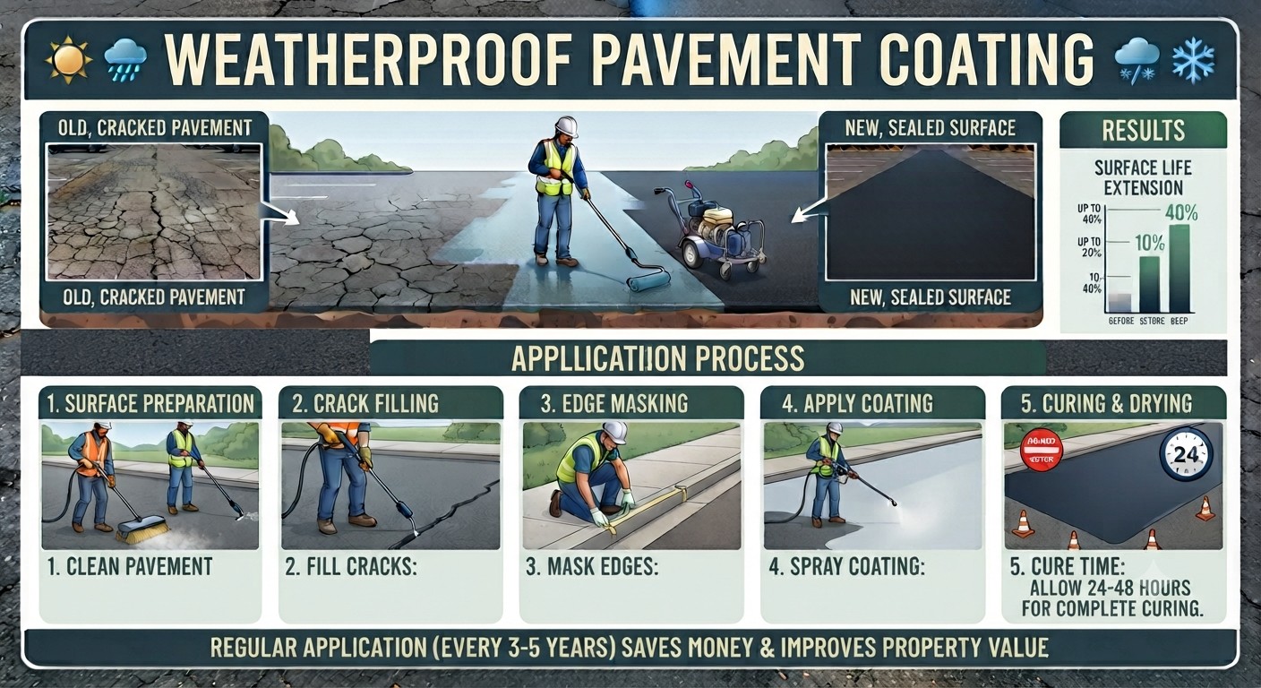 Weatherproof Pavement Coating in Los Angeles: Protecting Your Asphalt from Sun, Rain, and Wear